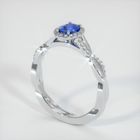 0.40 Ct. Sapphire Ring, Platinum 950 2