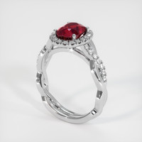 1.88 Ct. Ruby Ring, Platinum 950 2