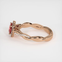 1.07 Ct. Sapphire Ring, 14K Rose Gold 4