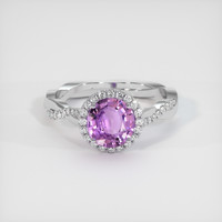 1.69 Ct. Sapphire Ring, 14K White Gold 1