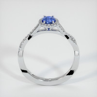 0.40 Ct. Sapphire Ring, 18K White Gold 3