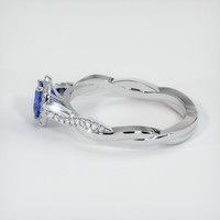 0.40 Ct. Sapphire Ring, 18K White Gold 4