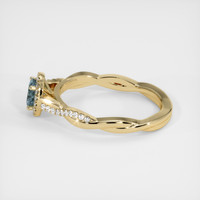 0.48 Ct. Sapphire Ring, 14K Yellow Gold 4