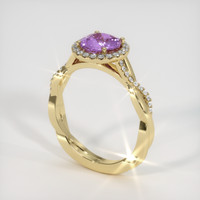 1.69 Ct. Purple Sapphire Ring, 14K Yellow Gold 2