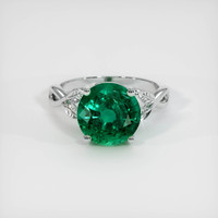 3.85 Ct. Emerald Ring, Platinum 950 1