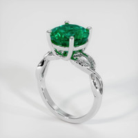 3.85 Ct. Emerald Ring, Platinum 950 2