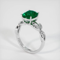 2.44 Ct. Emerald Ring, Platinum 950 2