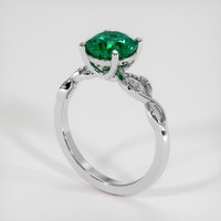 1.51 Ct. Emerald Ring, Platinum 950 2