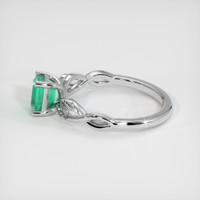 0.57 Ct. Emerald Ring, Platinum 950 4