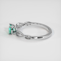 0.37 Ct. Emerald Ring, Platinum 950 4