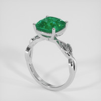 3.37 Ct. Emerald Ring, Platinum 950 2