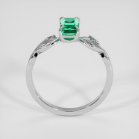 0.69 Ct. Emerald Ring, Platinum 950 3