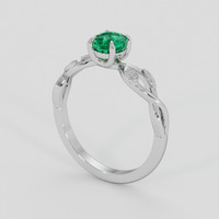 0.53 Ct. Emerald Ring, Platinum 950 2