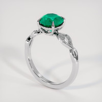 2.63 Ct. Emerald Ring, Platinum 950 2