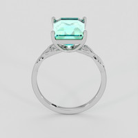 3.42 Ct. Emerald Ring, Platinum 950 3