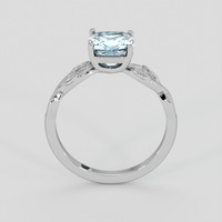 1.44 Ct. Blue Aquamarine Ring, Platinum 950 3