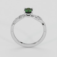 0.66 Ct. Chrome Diopside Ring, Platinum 950 3
