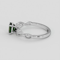 0.66 Ct. Chrome Diopside Ring, Platinum 950 4