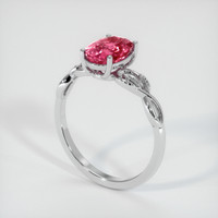 2.10 Ct. Sapphire Ring, Platinum 950 2