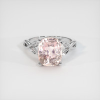 5.28 Ct. Padparadscha Sapphire Ring, Platinum 950 1