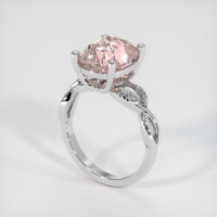 5.28 Ct. Padparadscha Sapphire Ring, Platinum 950 2