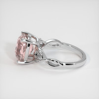 5.28 Ct. Padparadscha Sapphire Ring, Platinum 950 4
