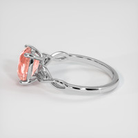 2.77 Ct. Padparadscha Sapphire Ring, Platinum 950 4