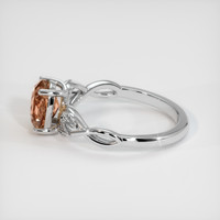 2.12 Ct. Padparadscha Sapphire Ring, Platinum 950 4