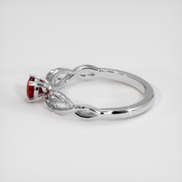 0.44 Ct. Ruby Ring, Platinum 950 4