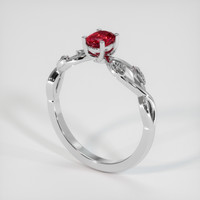 0.47 Ct. Ruby Ring, Platinum 950 2