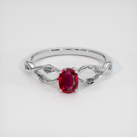 0.53 Ct. Ruby Ring, Platinum 950 1