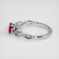 0.53 Ct. Ruby Ring, Platinum 950 4