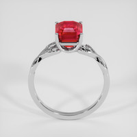3.08 Ct. Ruby Ring, Platinum 950 3
