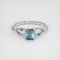 1.38 Ct. Sapphire Ring, Platinum 950 1