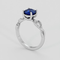 1.56 Ct. Blue Sapphire Ring, Platinum 950 2