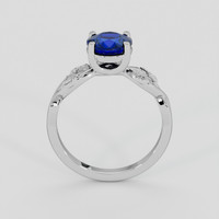 1.56 Ct. Blue Sapphire Ring, Platinum 950 3