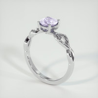 1.15 Ct. Pinkish Purple Sapphire Ring, Platinum 950 2