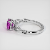 2.07 Ct. Purplish Pink Sapphire Ring, Platinum 950 4