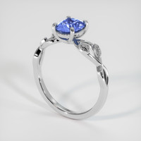 1.51 Ct. Blue Sapphire Ring, Platinum 950 2