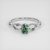 0.72 Ct. Sapphire Ring, Platinum 950 1