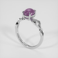 2.14 Ct. Purple Sapphire Ring, Platinum 950 2