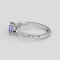 1.14 Ct. Violet Sapphire Ring, Platinum 950 4