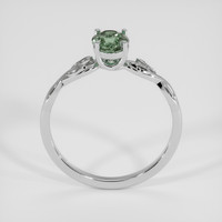 0.91 Ct. Bluish Green Sapphire Ring, Platinum 950 3