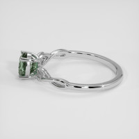 0.91 Ct. Bluish Green Sapphire Ring, Platinum 950 4