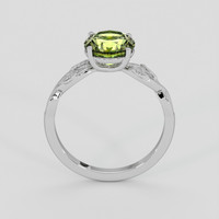 1.75 Ct. Yellowish Green Sapphire Ring, Platinum 950 3