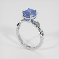 3.59 Ct. Blue Sapphire Ring, Platinum 950 2