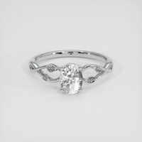 1.15 Ct. White Sapphire Ring, Platinum 950 1