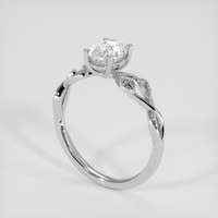 1.15 Ct. White Sapphire Ring, Platinum 950 2