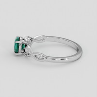 0.86 Ct. Bluish Green Sapphire Ring, Platinum 950 4