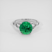 4.36 Ct. Emerald Ring, Platinum 950 1